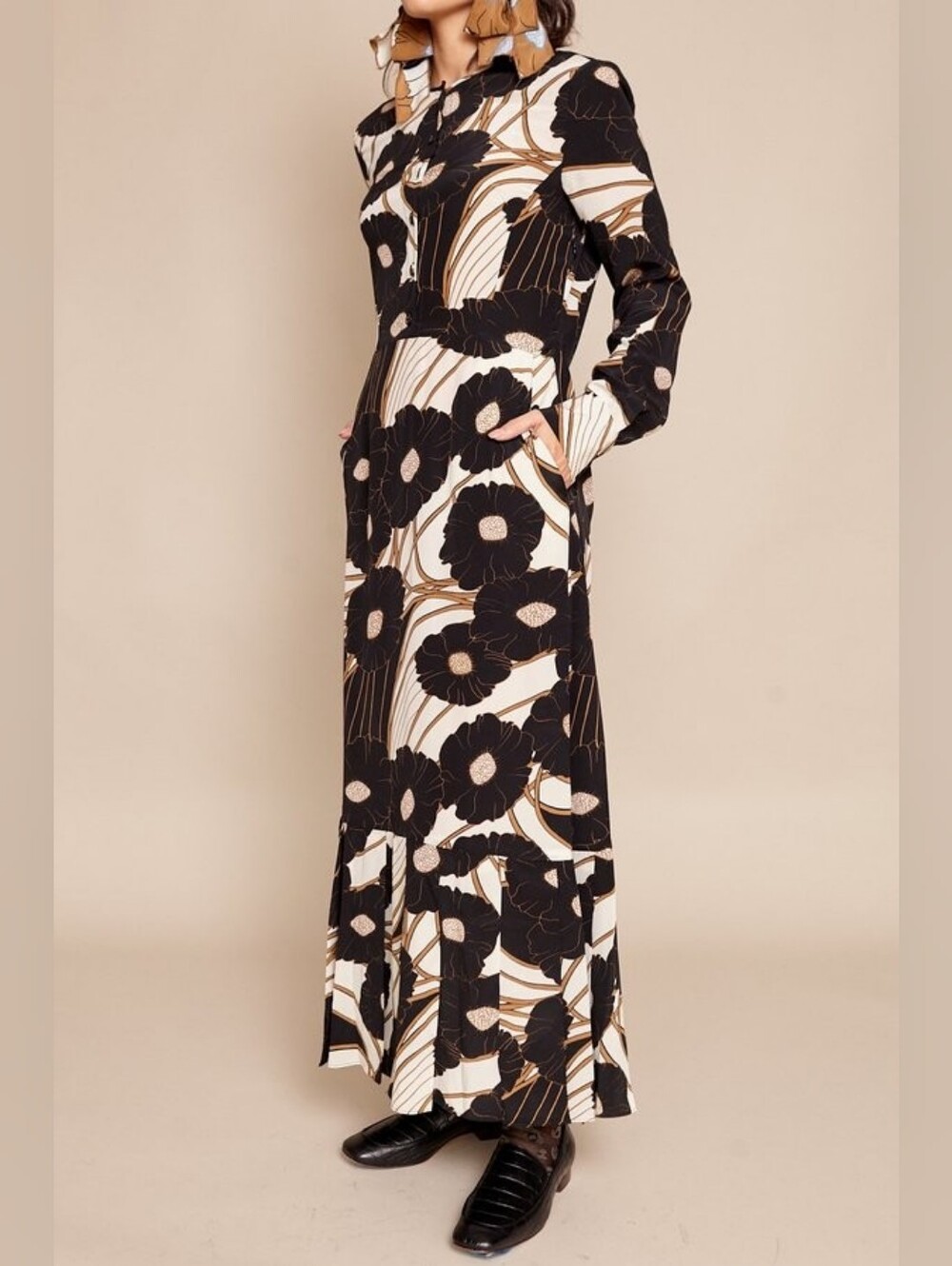 Rachel Comey Cessation Dress Pchychedelic Floral Midi Dress 4